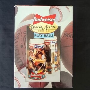 Vintage 1996 Budweiser Sports Action Series "Play Ball!" Beer Stein CS29…